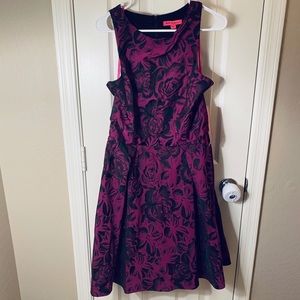 Betsey Johnson purple floral dress